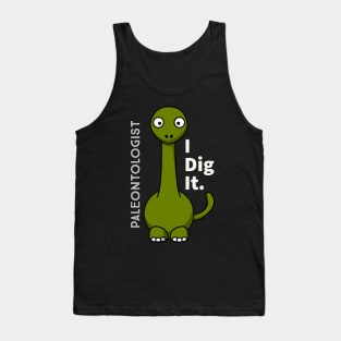 Paleontologist dinosaur Tank Top